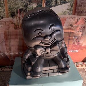 Humpty Dumpty Pewter Coin / Piggy Bank ,Queen Anne's  4.5" Tall by Prinz